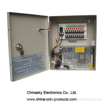 12VDC 10Amp 18 Ch CCTV Power Distribution Box